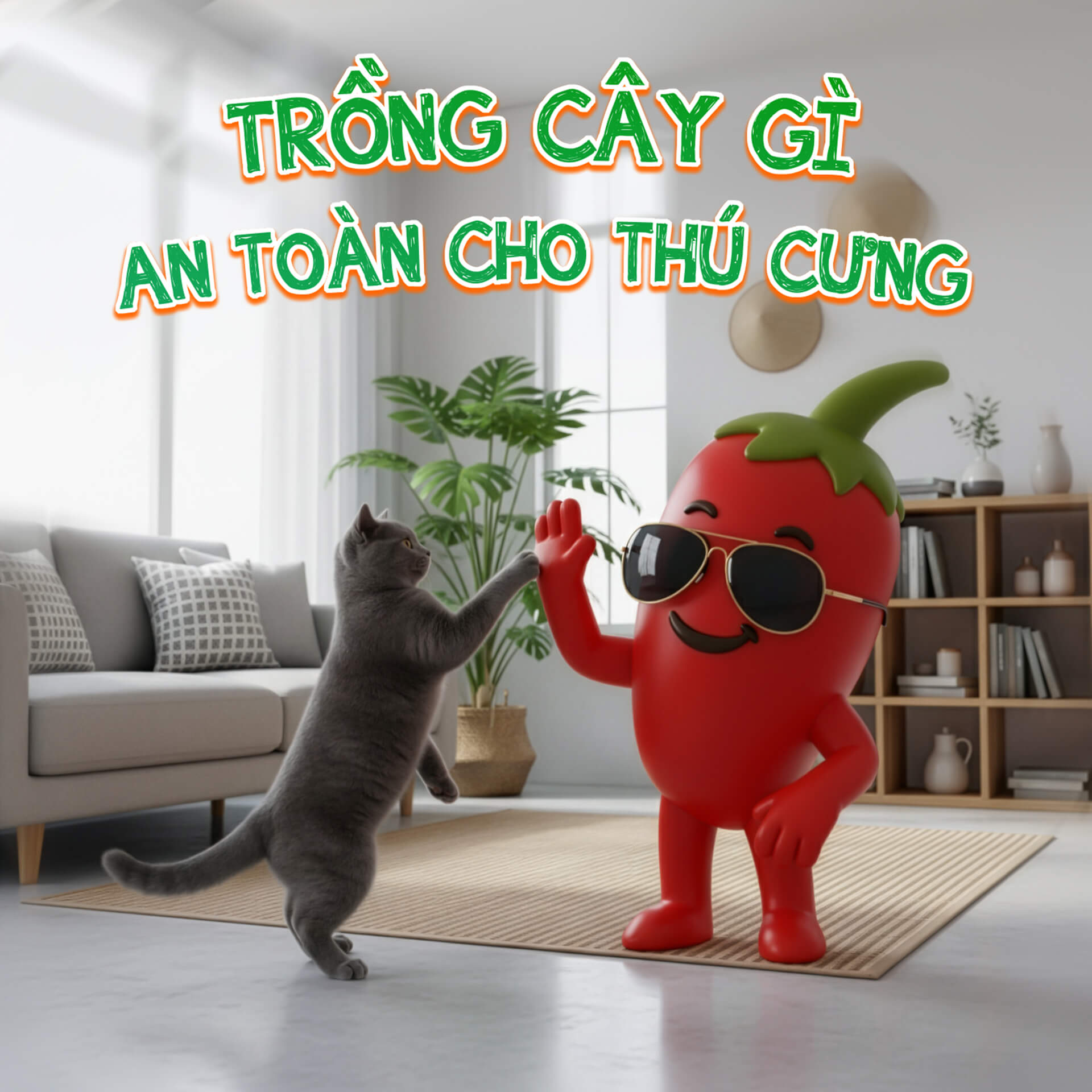 Gợi ý 5 loại cây chân ái cho thú cưng Vừa đẹp nhà, vừa an toàn cho Boss