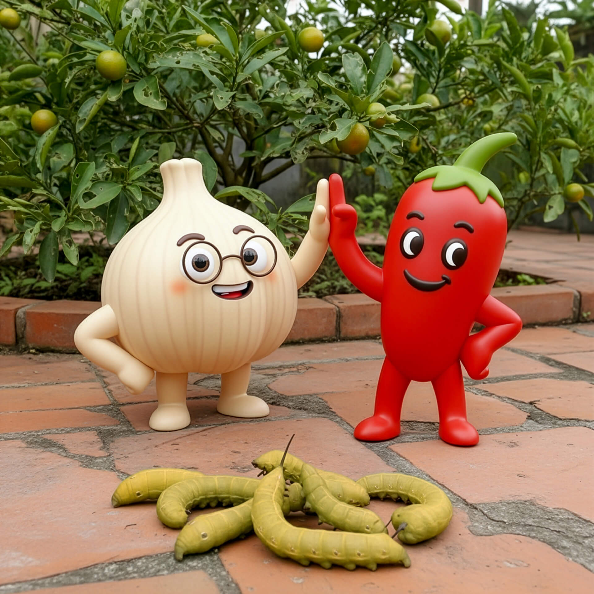 pha tỏi ớt diệt sâu