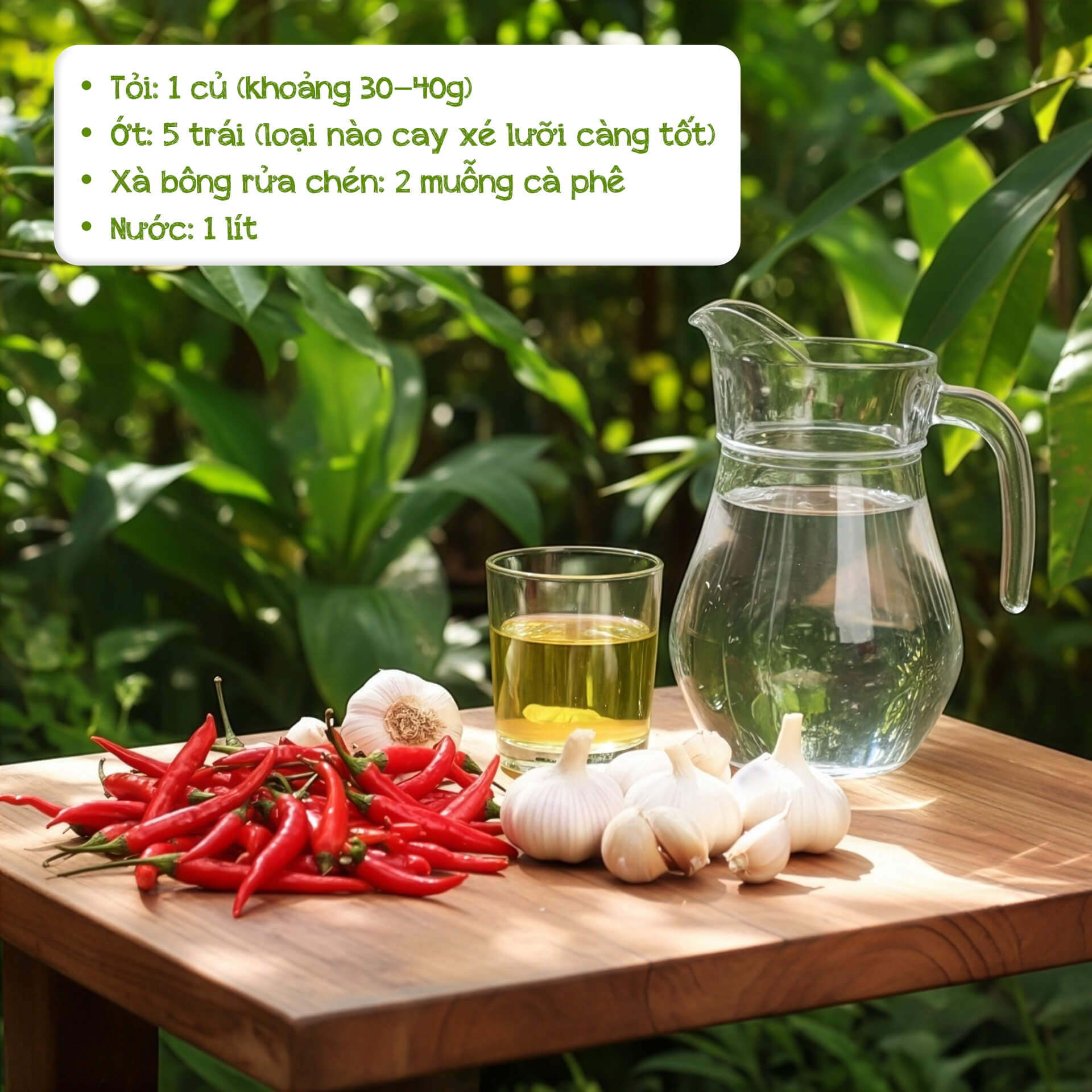 cách làm diệt sâu bằng tỏi ớt và xà bông