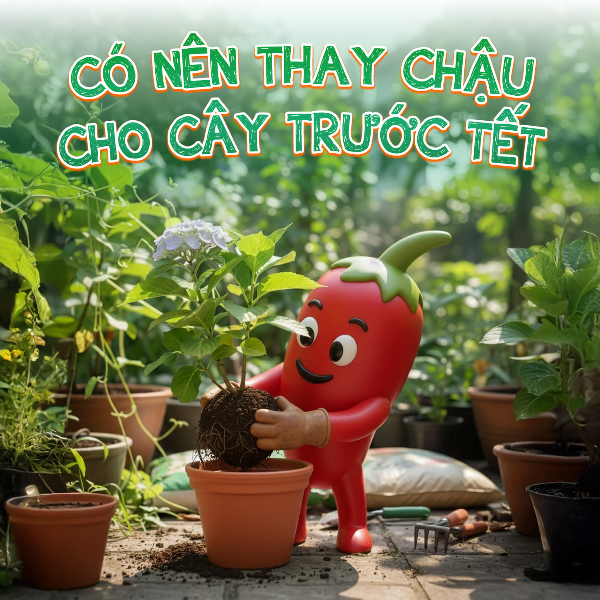 Có nên thay chậu cho cây vào thời điểm cận Tết