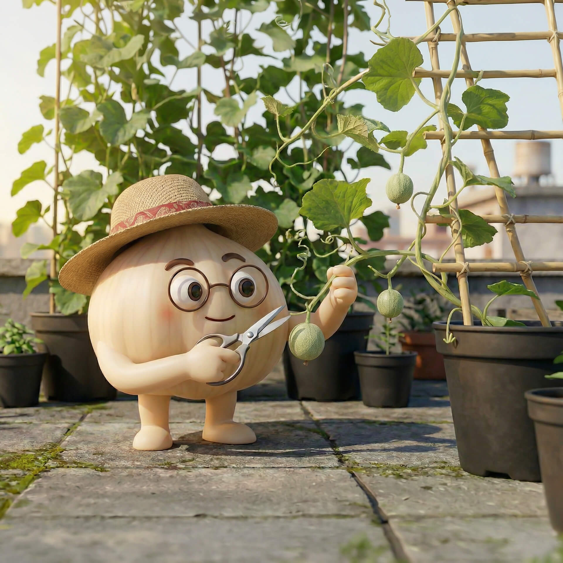 chăm sóc dưa lưới sao cho trái ngọt