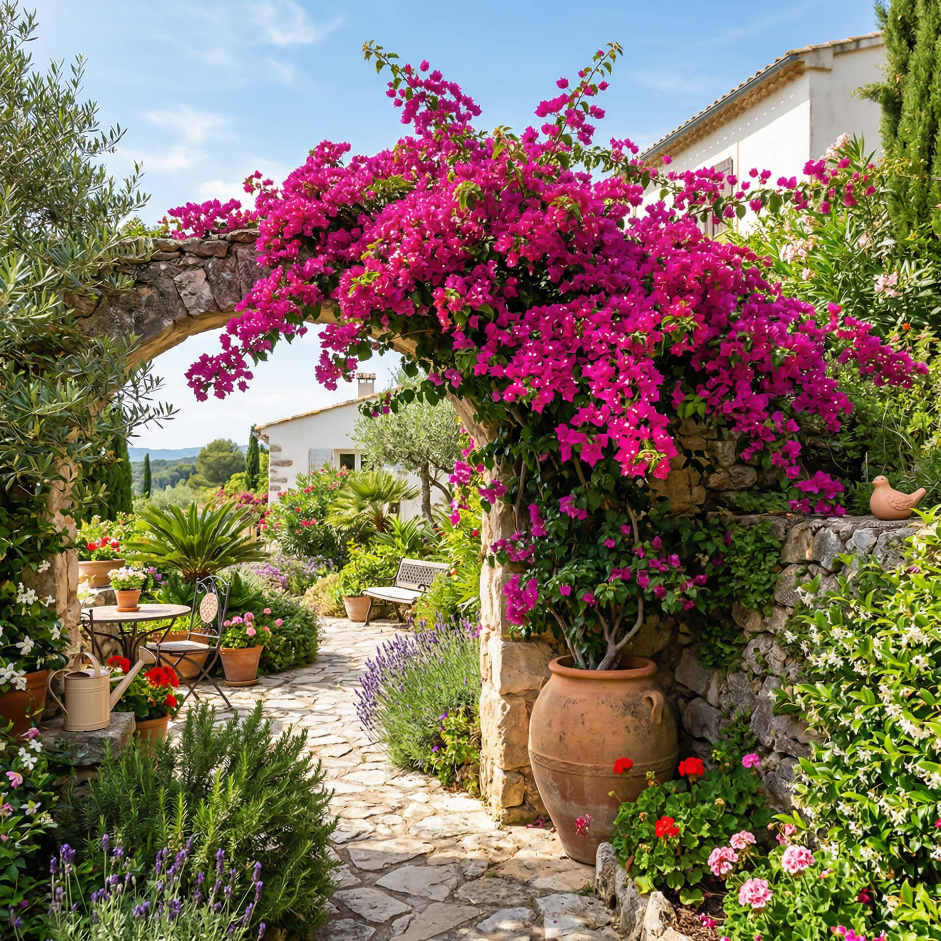 hoa giấy càng nắng sẽ nở càng đẹp bạn mình nhen