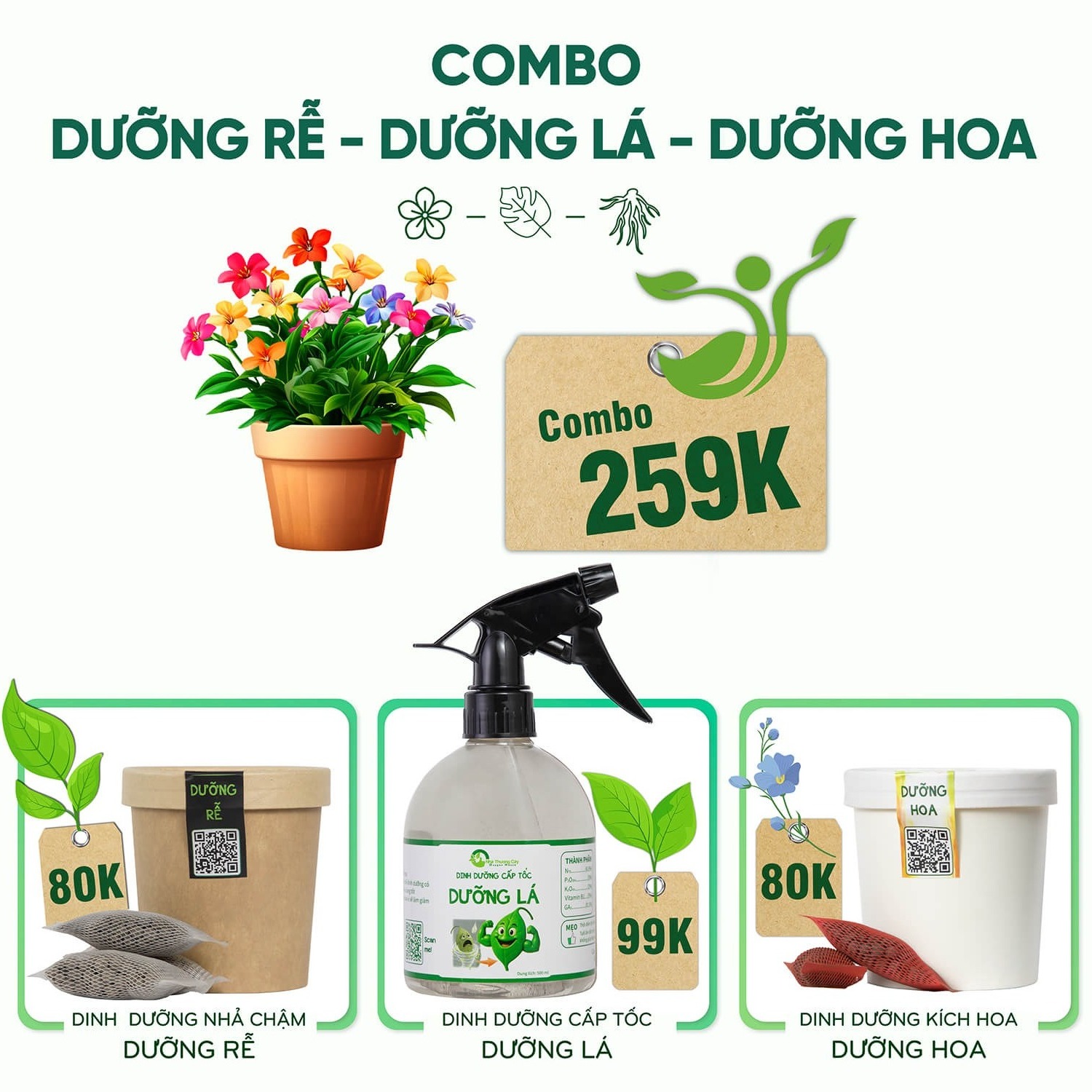 combo dinh dưỡng chăm sóc hoa