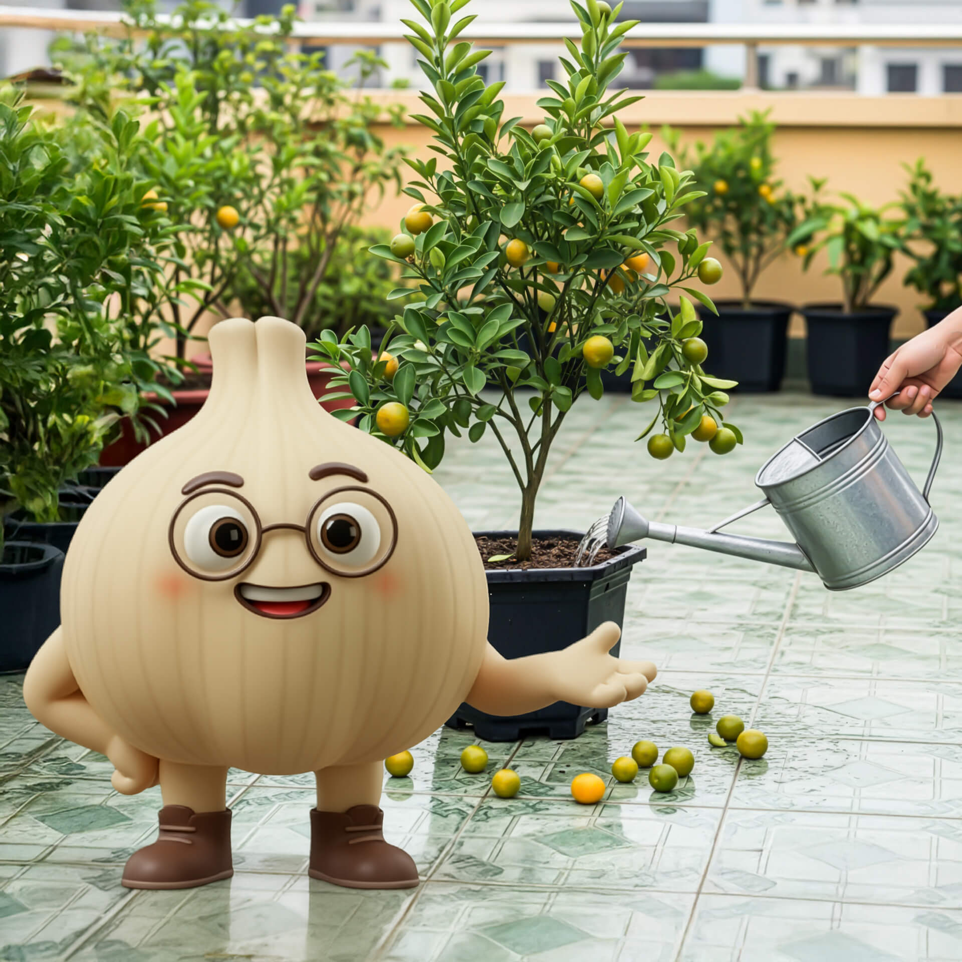 hãy đảm bảo tưới nước đầy đủ