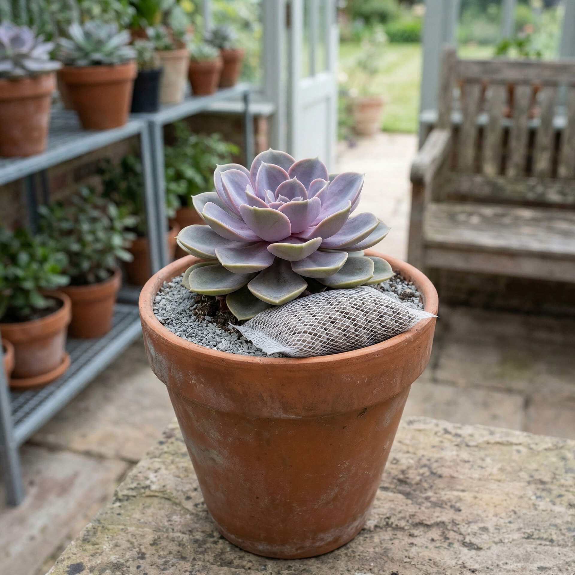 chăm sóc cây sen đá lúc trời nắng