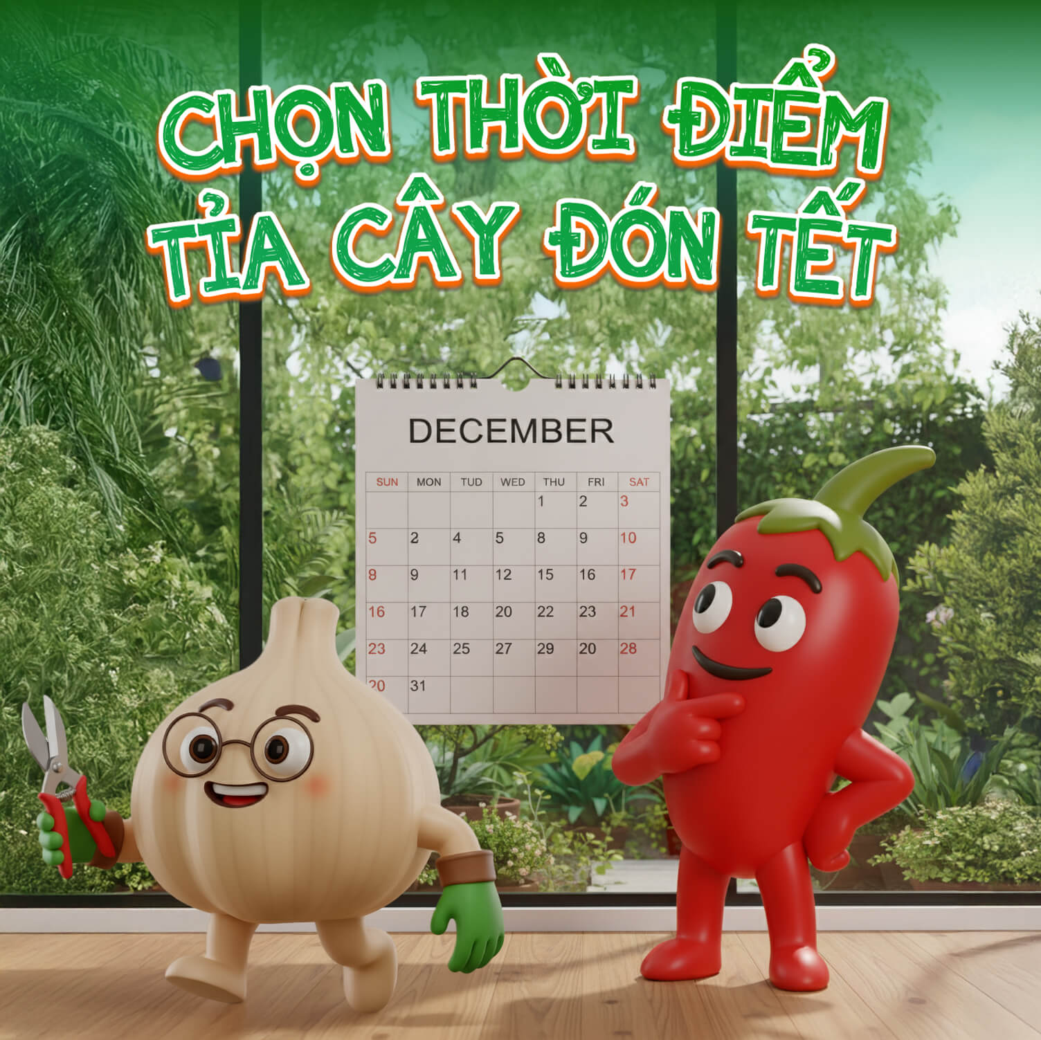 Khi nào thì nên cắt tỉa cây đón Tết