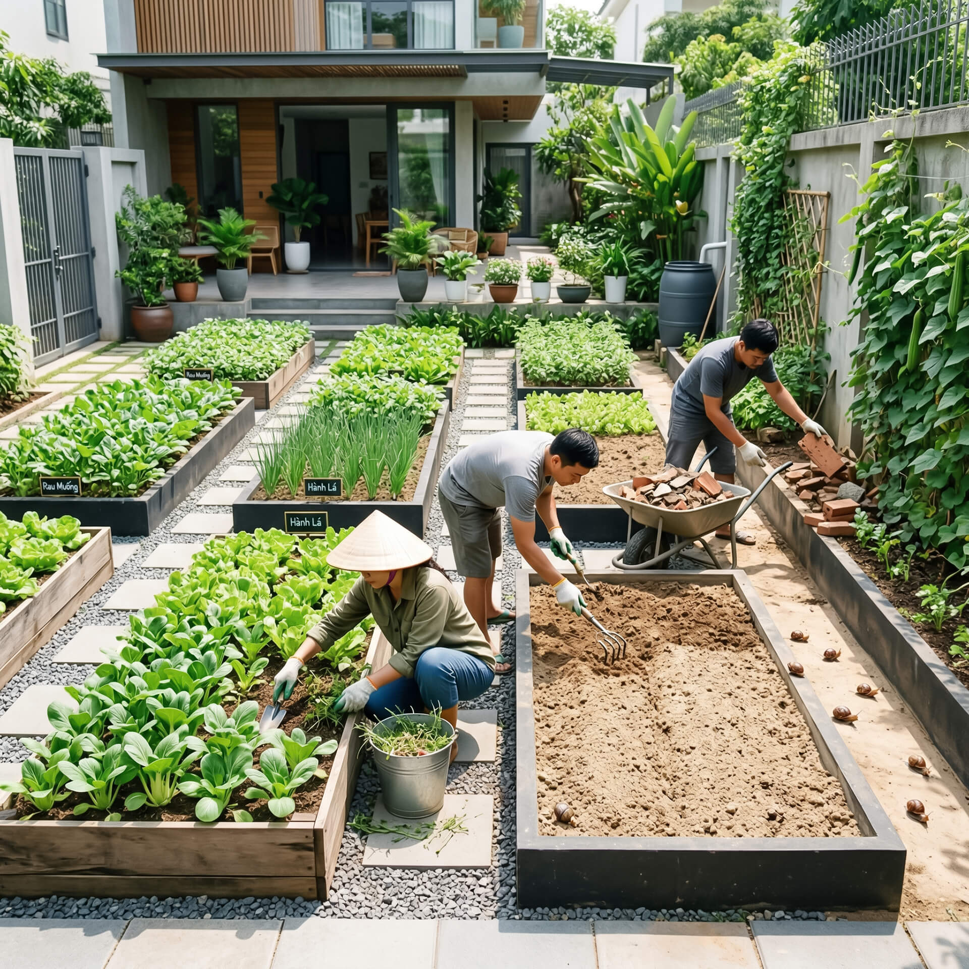 dọn dẹp sạch chỗ trú ẩn của ốc sên