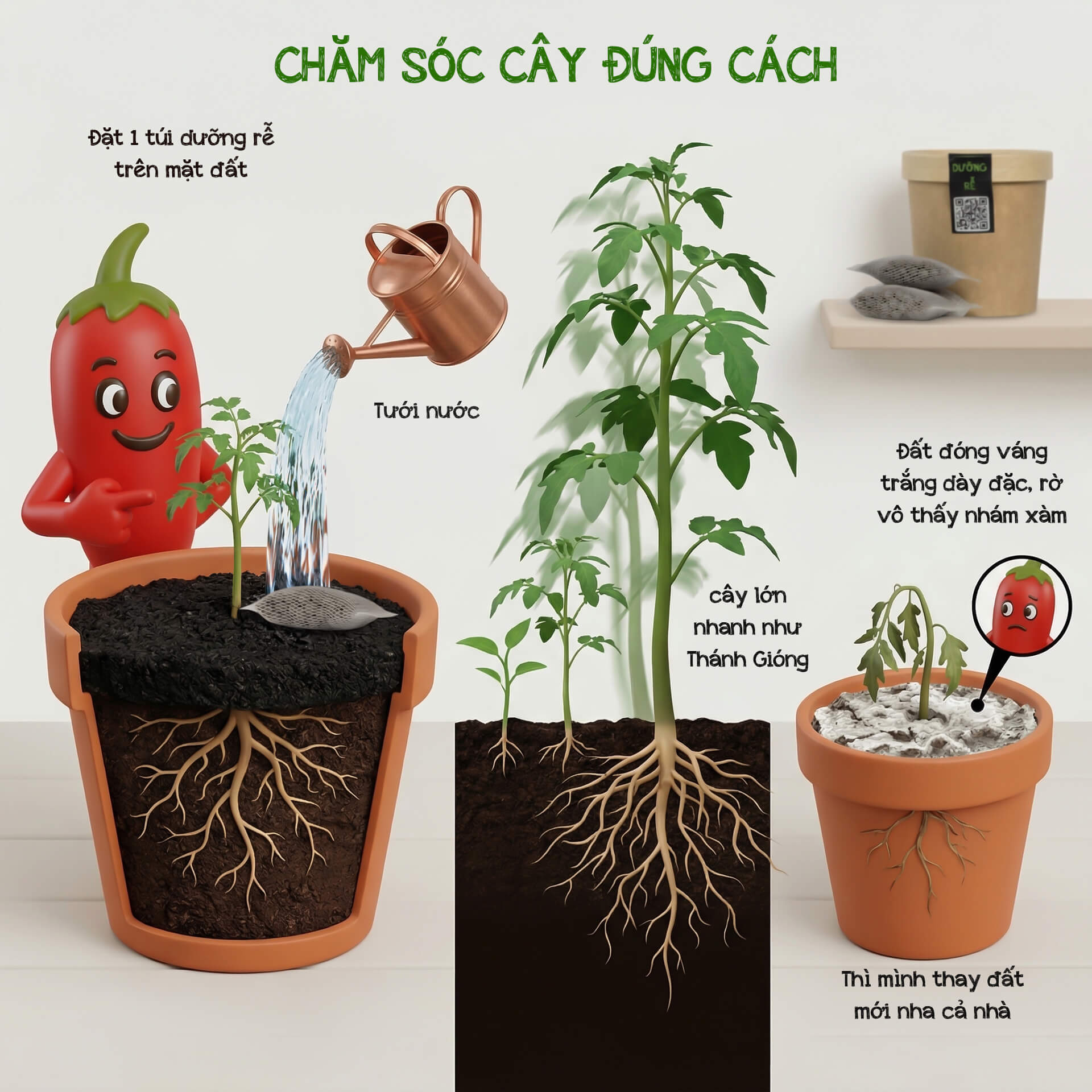 cách xử lý đất chai cứng để trồng cây mới