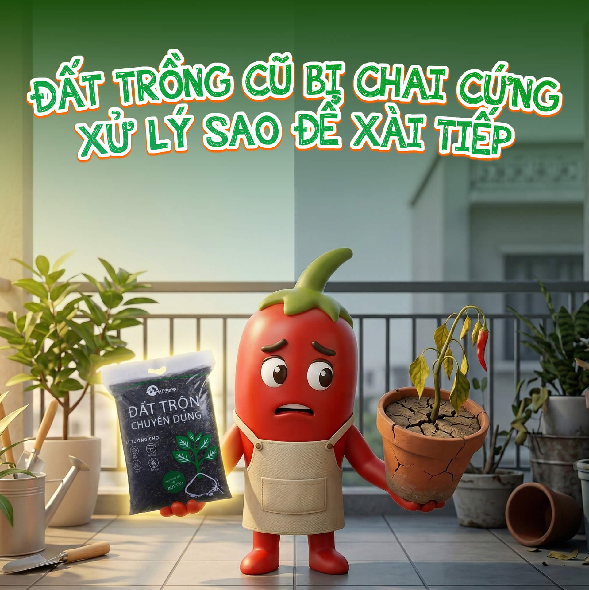 cải tạo đất cũ để trồng cây
