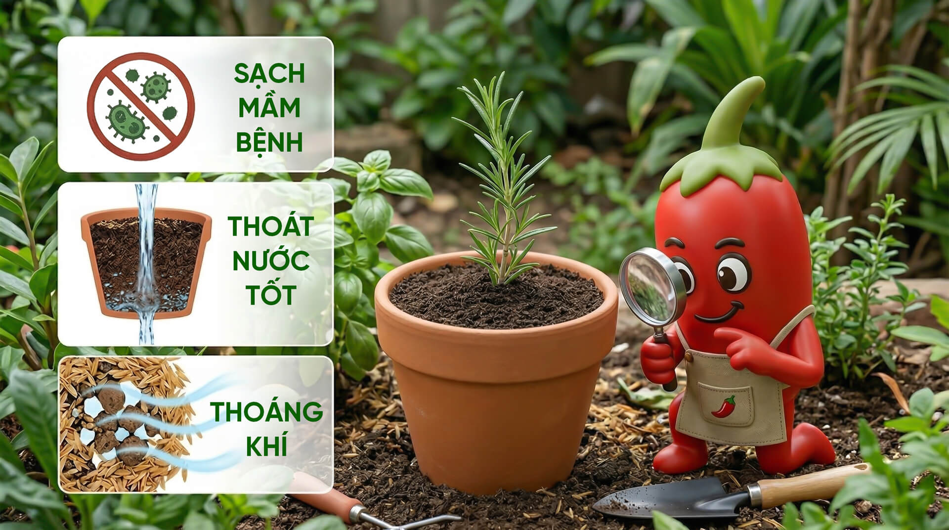 tiêu chí chọn giá thể giâm cành