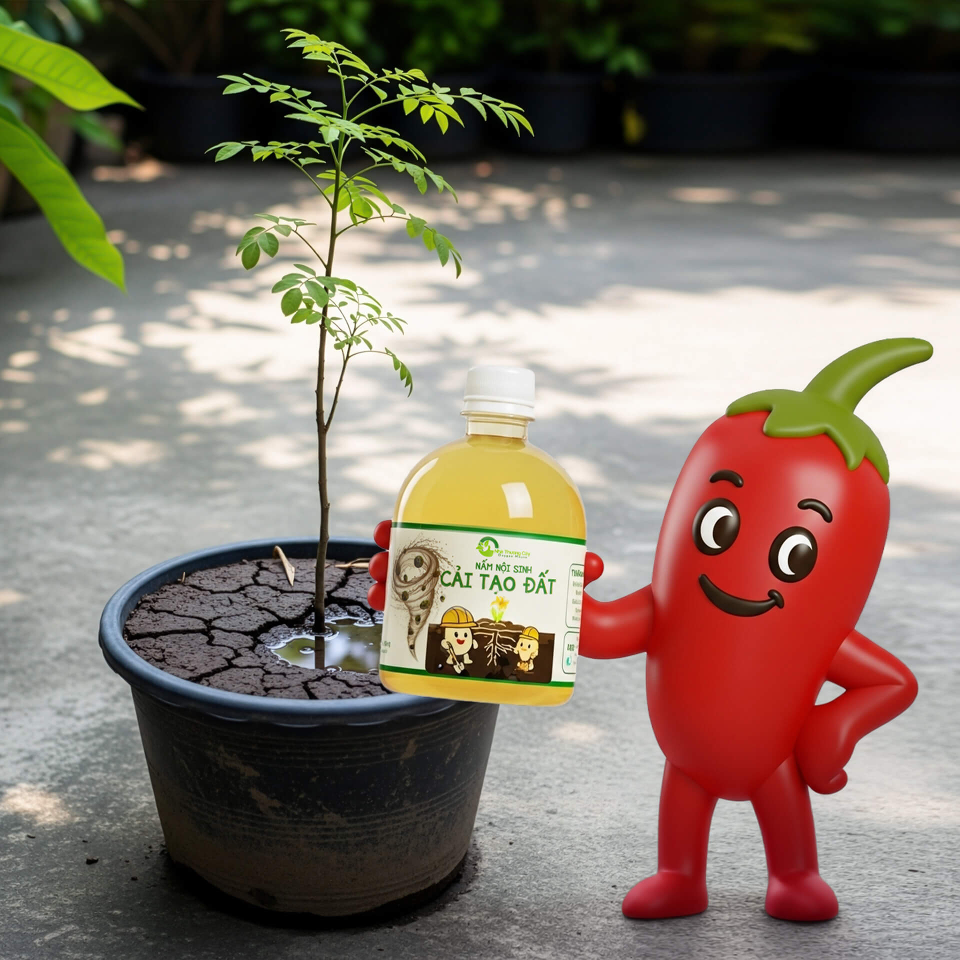 xử lý đất chai cứng