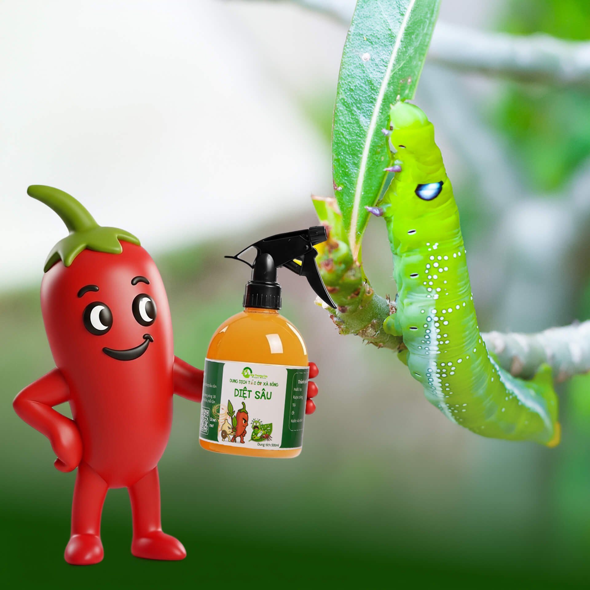 xử lý sâu ăn lá, rệp sáp