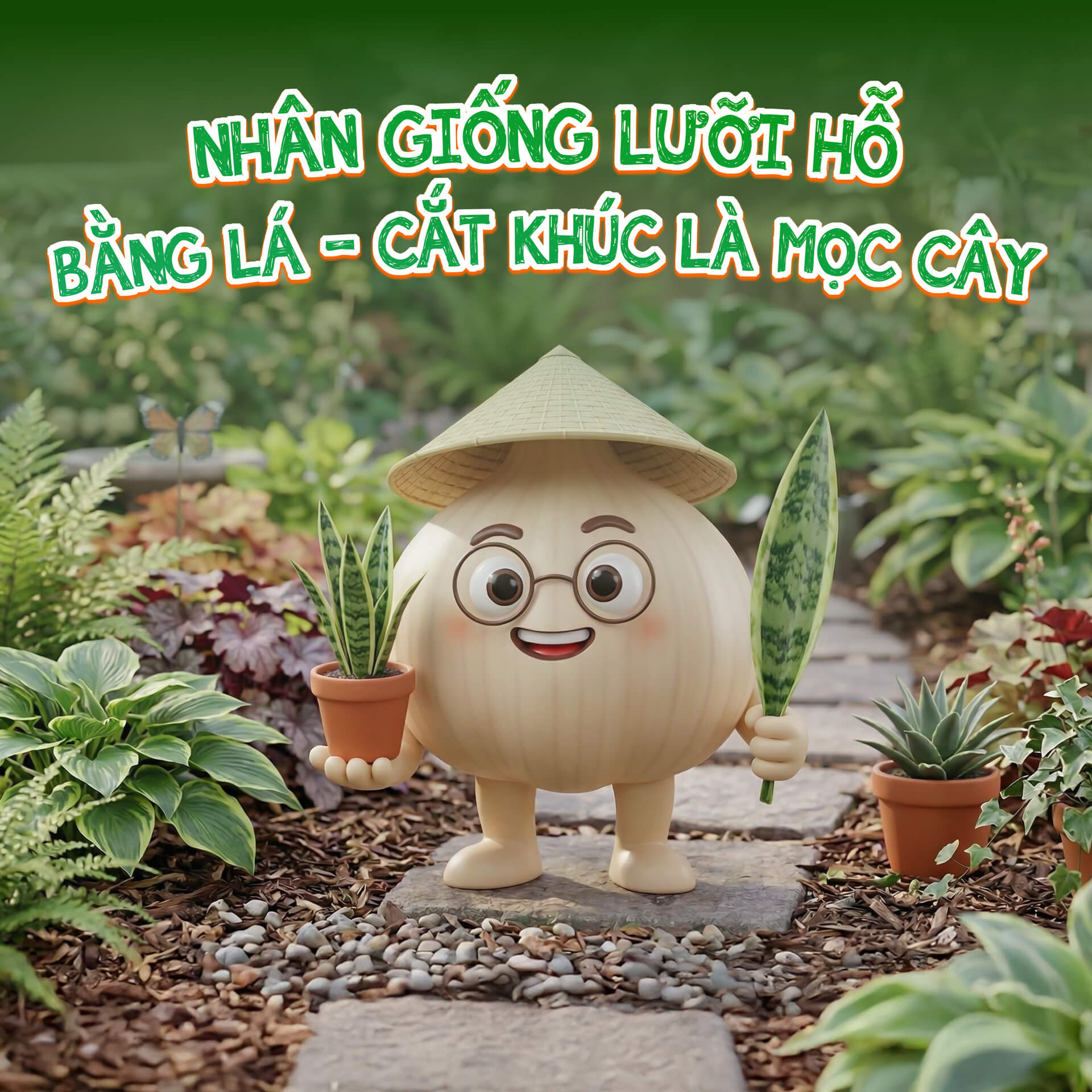 nhân giống lưỡi hỗ bằng cách cắt lá