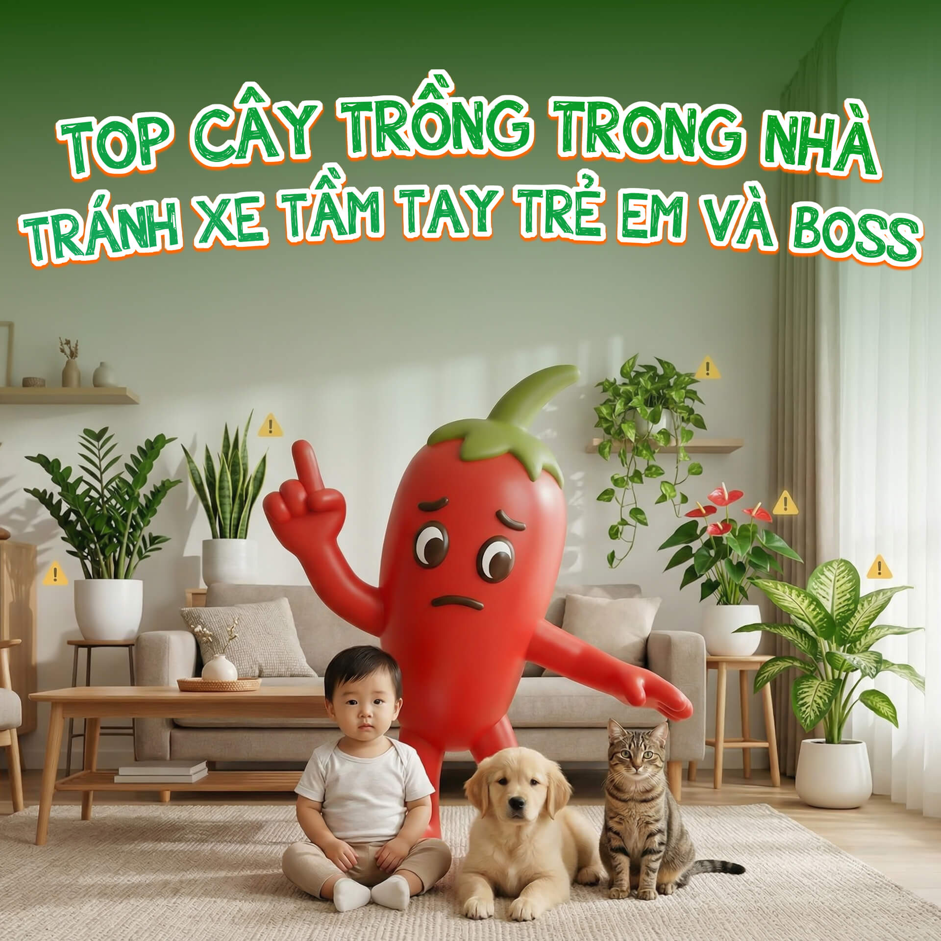 top những cây nên để xa tầm tay trẻ em và thú cưng vì có độc tính